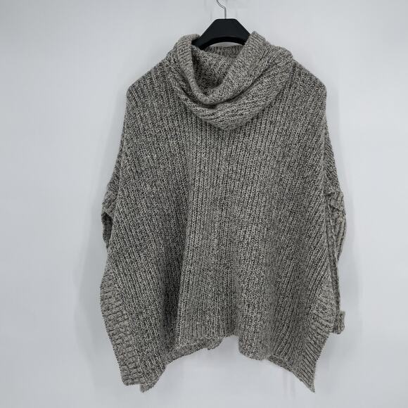 RD Style Knit Sweater Pullover Hoodie Grey Black Cozy Soft Women’s Size M Boho - Picture 4 of 6